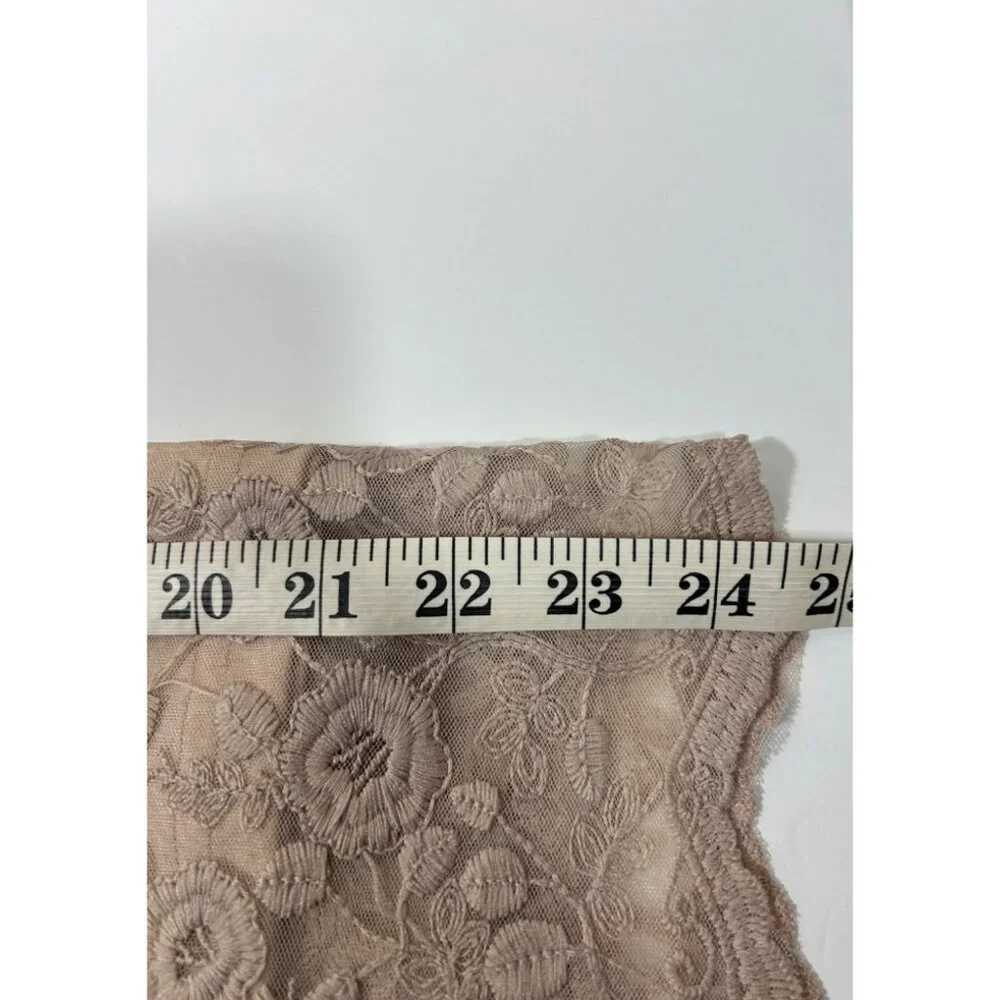 Cato XL Women's Pink Floral Lace Off-Shoulder Blouse - Picture 8 of 10